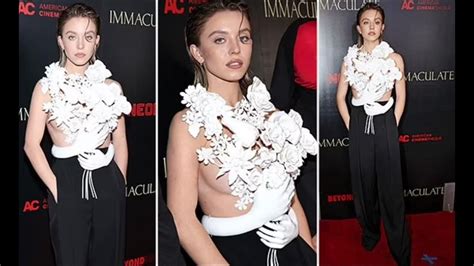 sydney sweeney nip slip|Sydney Sweeney goes braless in daring top as she leaves little to ...